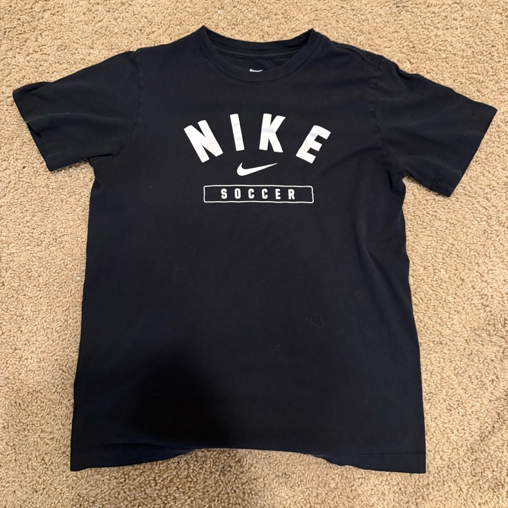 Nike Black Tee with White Logo